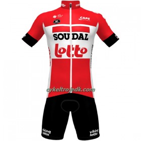 Cykeltøj + Cykelshorts 2022 Lotto Soudal Rød Hvid